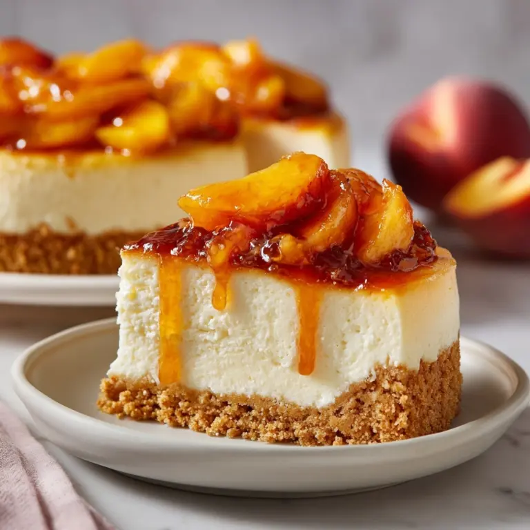 Peach Cobbler Cheesecake Recipe