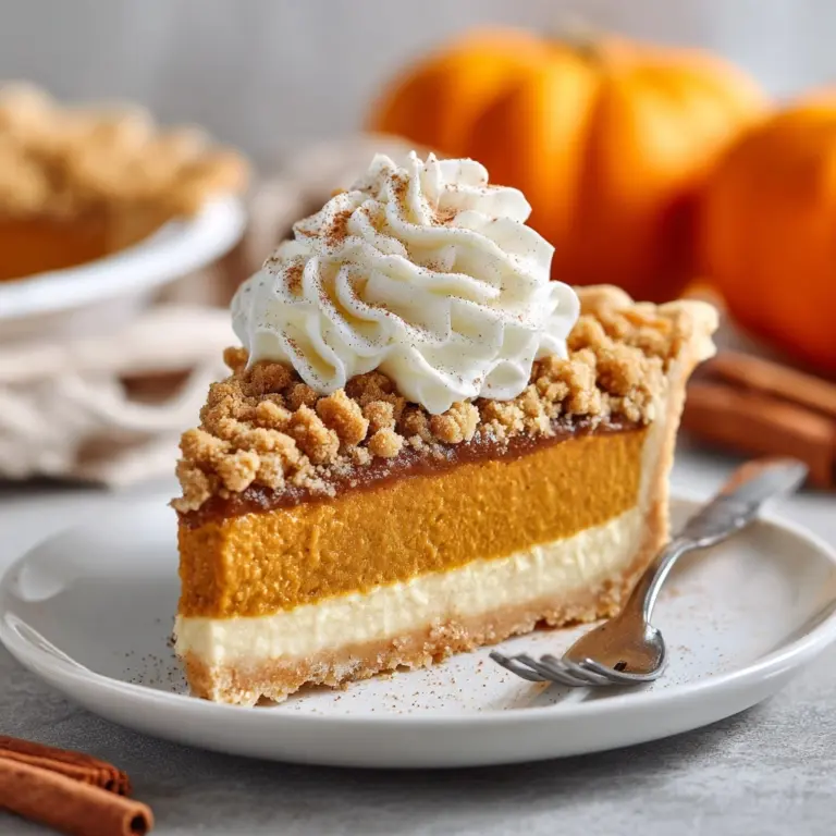 Apple Butter Pumpkin Pie with Streusel Topping Recipe