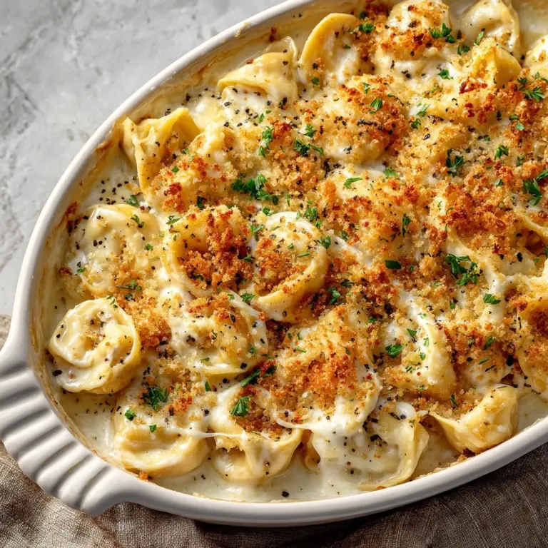 Alfredo Tortellini Bake Recipe