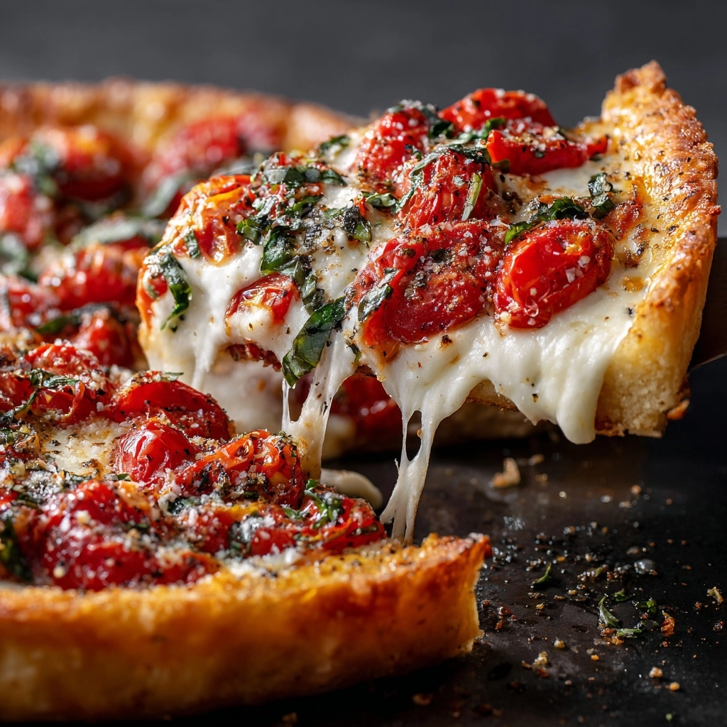 Calabrian Chili Roasted Red Pepper Pizza Recipe - Recipe Image