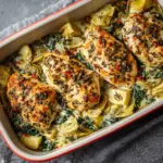 Healthy Spinach Artichoke Chicken Bake Recipe