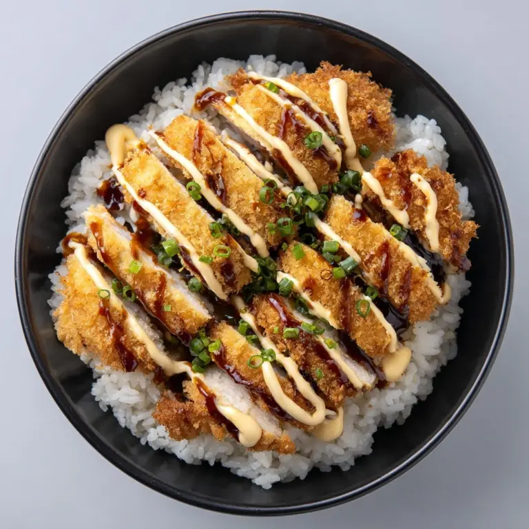 Japanese Katsu Bowls with Tonkatsu Sauce Recipe