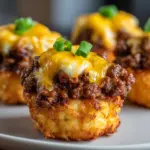 Cheeseburger Tater Tot Cups Recipe
