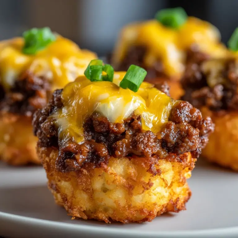 Cheeseburger Tater Tot Cups Recipe