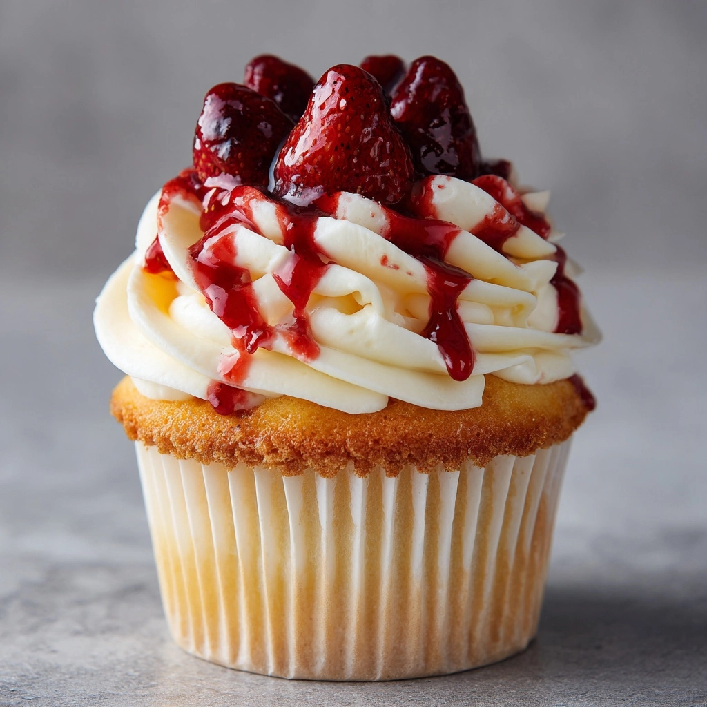 Strawberry Cheesecake Cupcakes Recipe - Recipe Image