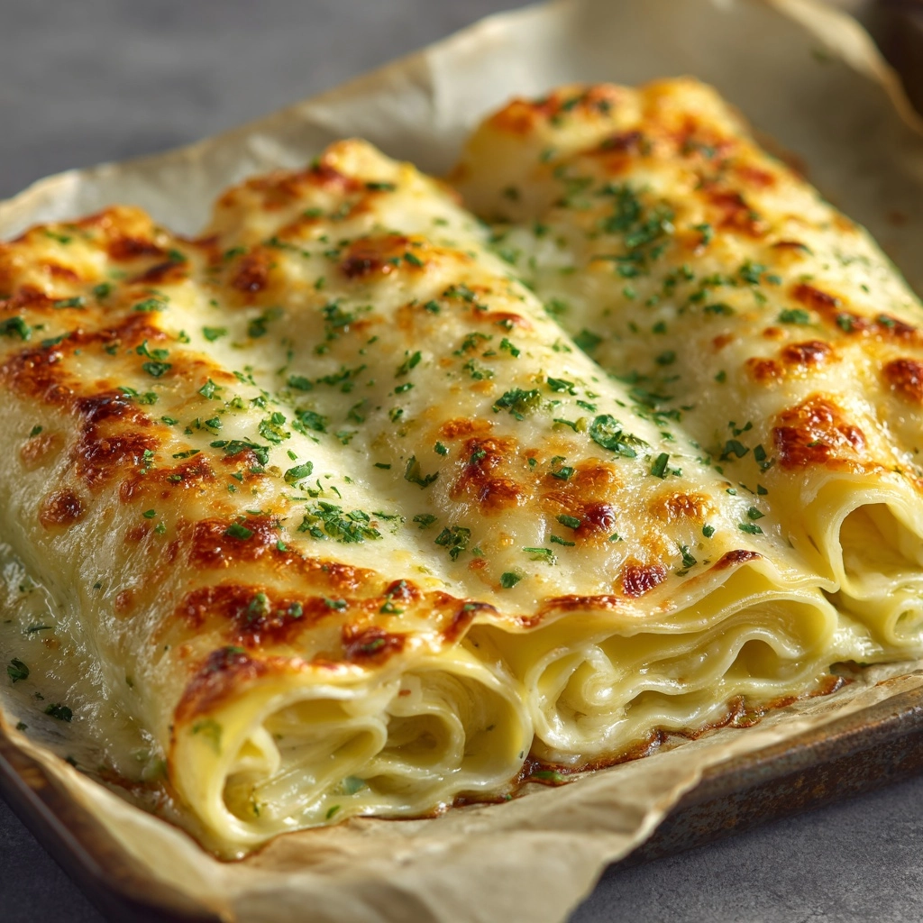 Cheesy Garlic Butter Rollups Recipe - Recipe Image