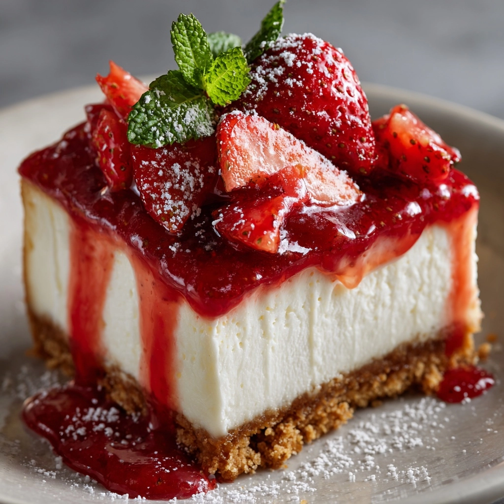 Irresistible Strawberry Shortcake Cheesecake Delight Recipe - Recipe Image
