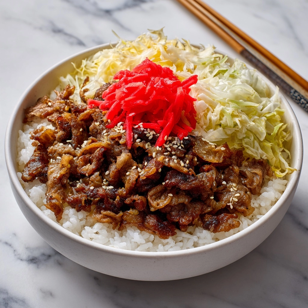 Gyudon Japanese Beef Bowls Recipe - Recipe Image