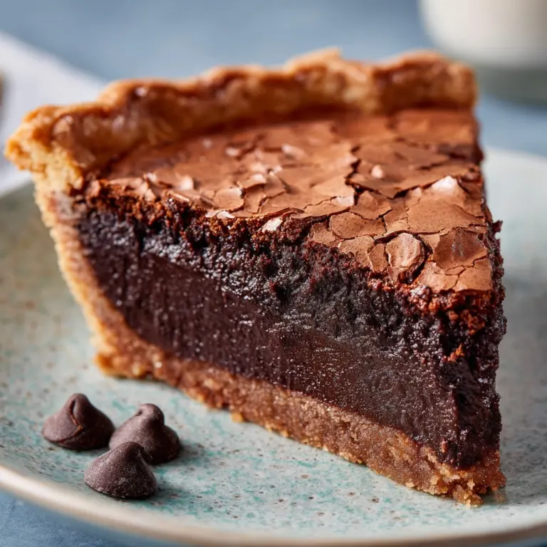 Fudgy Chocolate Brownie Pie Recipe