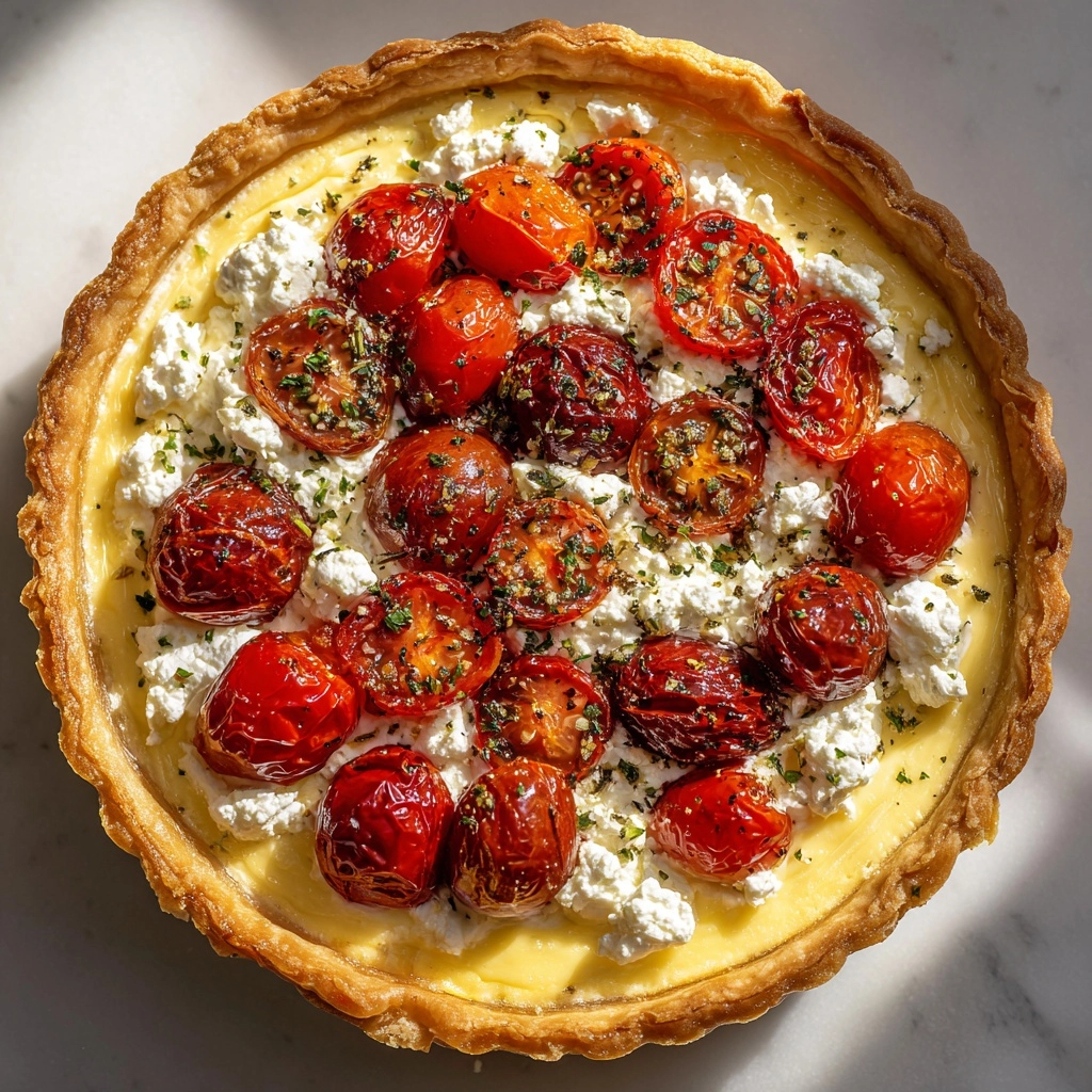 Goat Cheese & Cherry Tomato Tart Recipe - Recipe Image