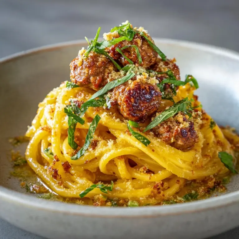 Sticky Honey Garlic Sausage Pasta Skillet Recipe