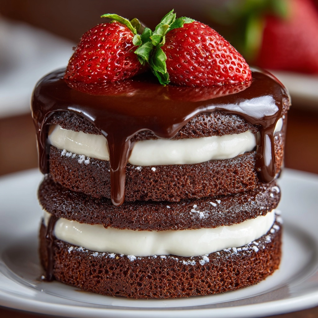 Mini Brownie Cake Recipe - Recipe Image