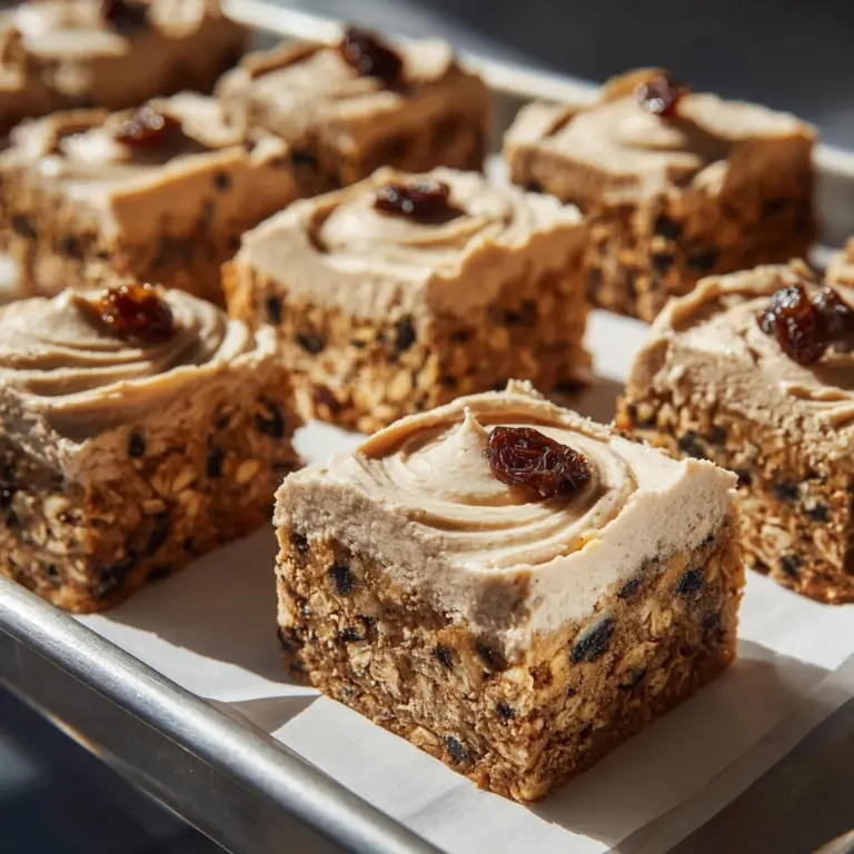 Oatmeal Raisin Cookie Bars Recipe
