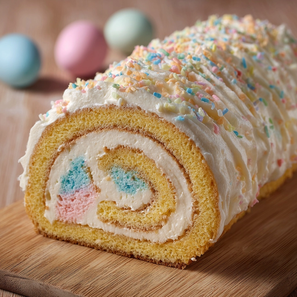 Easter Cake Roll Recipe - Recipe Image