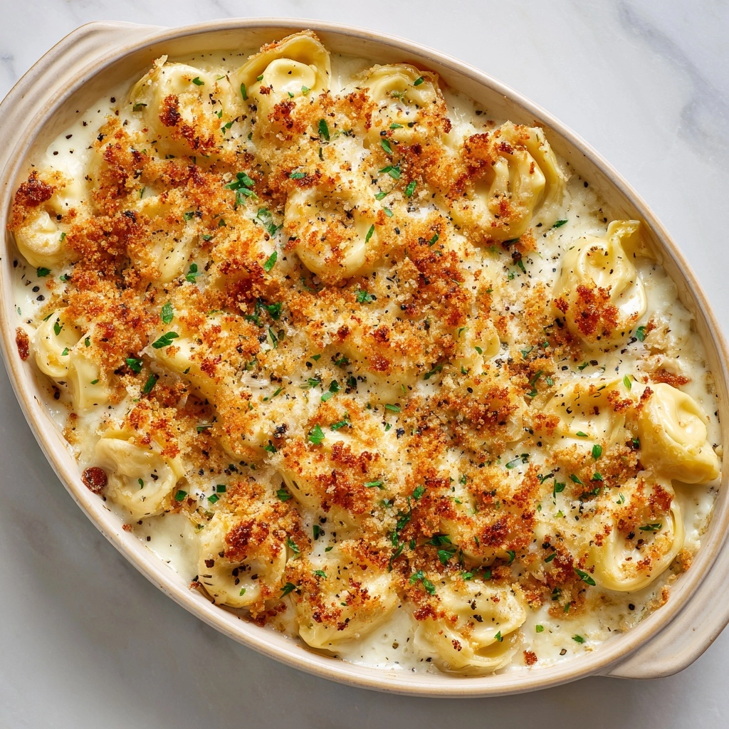 Alfredo Tortellini Bake Recipe - Recipe Image