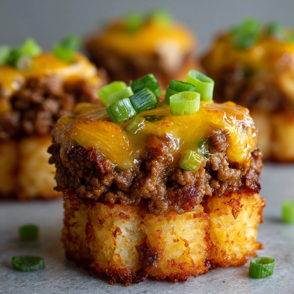 Cheeseburger Tater Tot Cups Recipe - Recipe Image