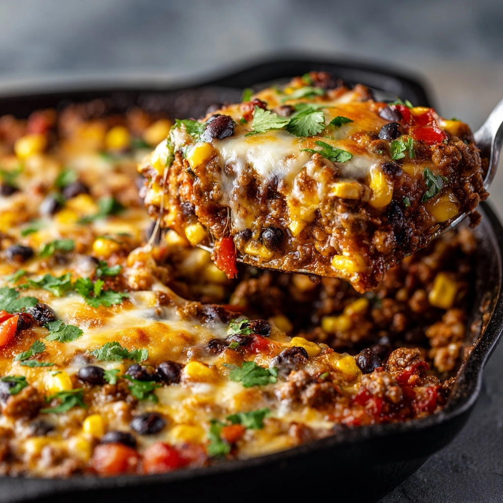 Southwestern Black Bean Casserole Recipe - Recipe Image