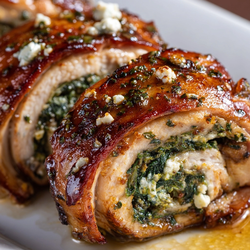 Spinach and Feta Chicken Rolls: A Flavorful Delight Recipe - Recipe Image