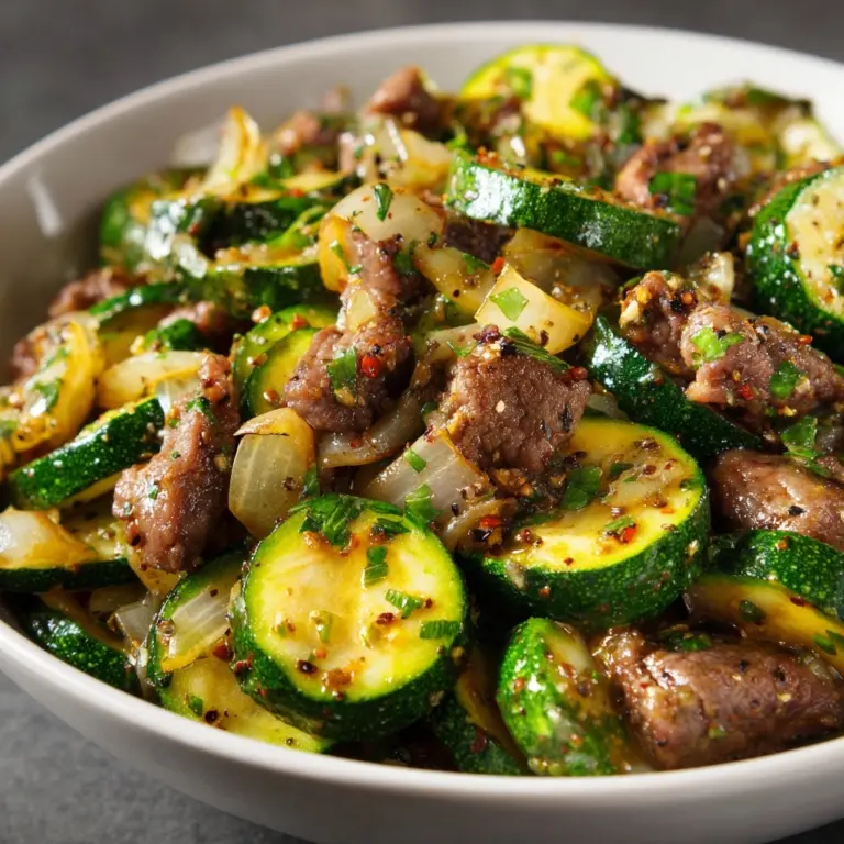 Beef & Zucchini Skillet Recipe