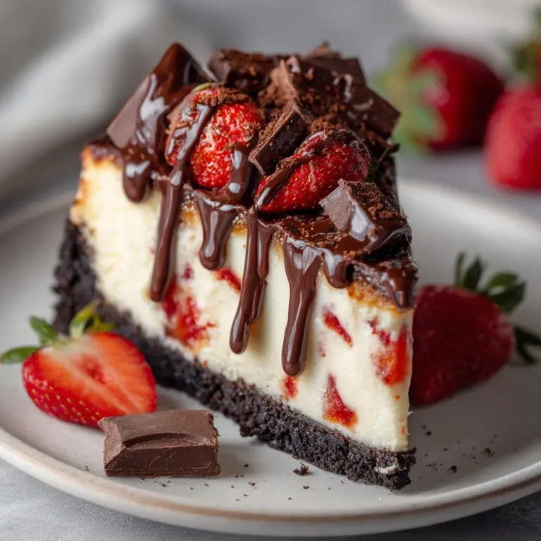 Chocolate Strawberry Cheesecake Recipe
