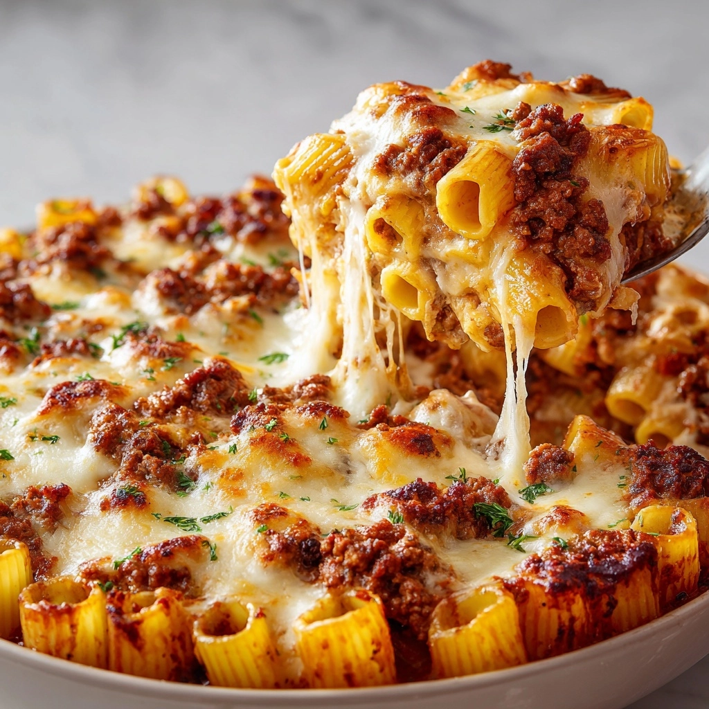 Cheesy Beef Pasta Bake Recipe - Recipe Image