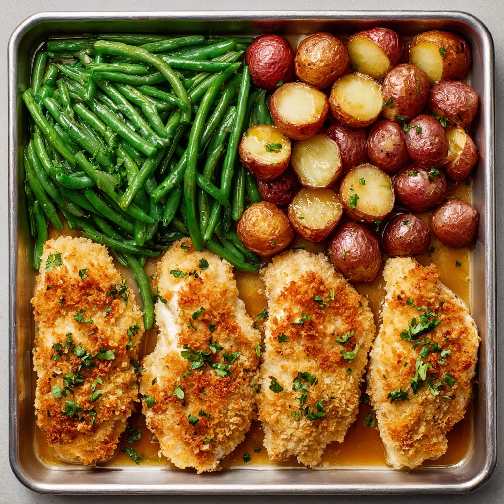 Parmesan Crusted Chicken Sheet Pan Recipe - Recipe Image