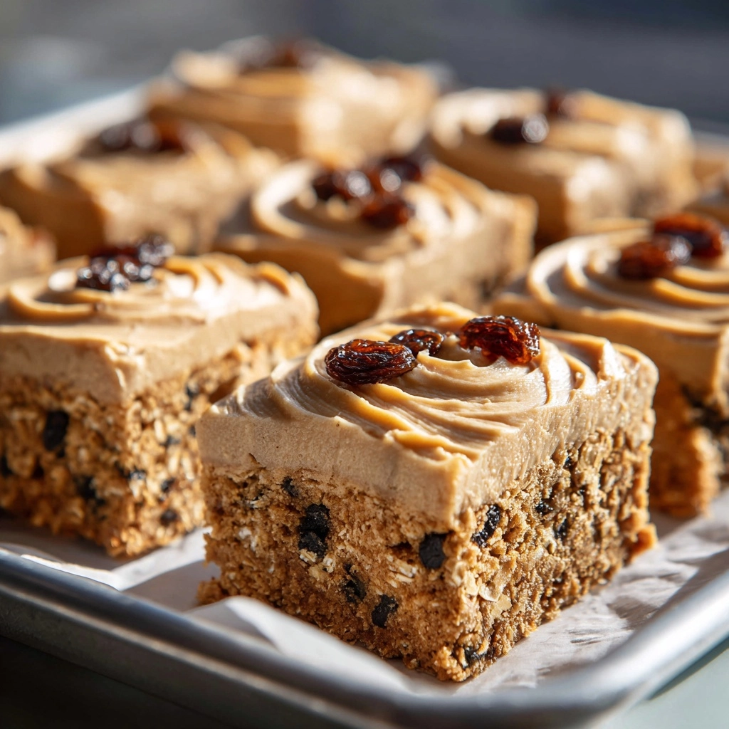 Oatmeal Raisin Cookie Bars Recipe - Recipe Image
