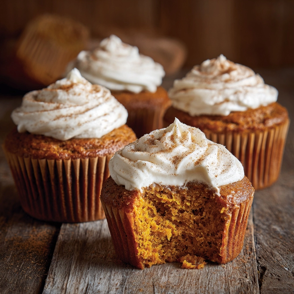 Pumpkin Pie Cupcakes Recipe - Recipe Image
