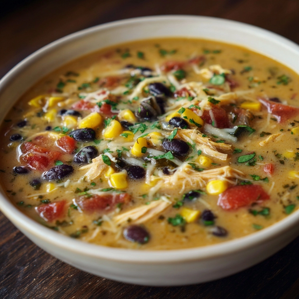 Easy Chicken Taco Soup Recipe - Recipe Image