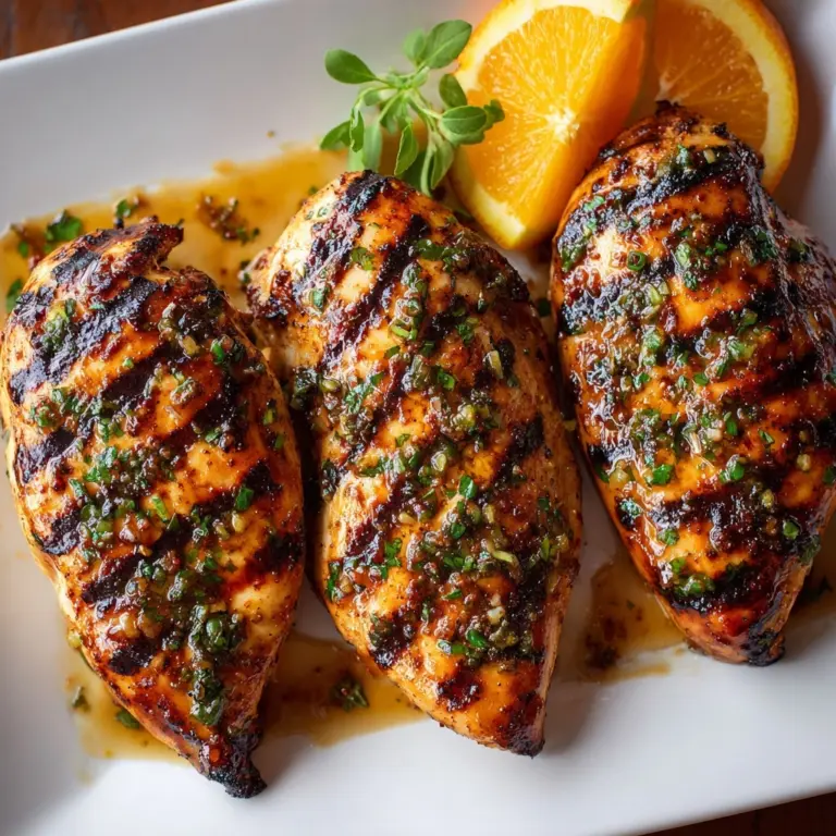 Grilled Citrus Chicken with Glaze Recipe
