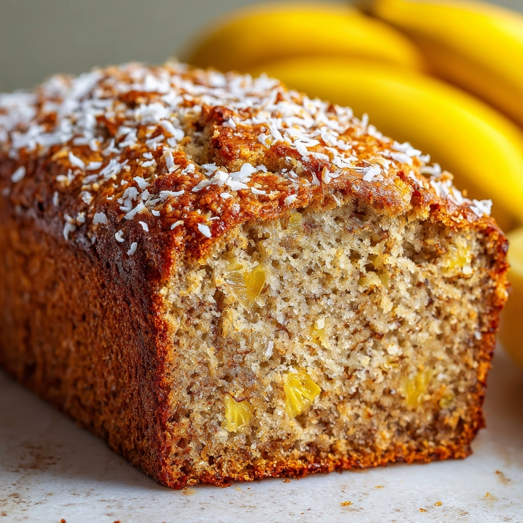 Hawaiian Banana Bread with Pineapple & Coconut: Tropical Bliss Recipe - Recipe Image