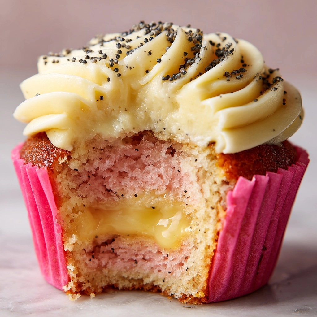 Lemon Poppy Seed Cupcakes with Lemon Curd Filling Recipe