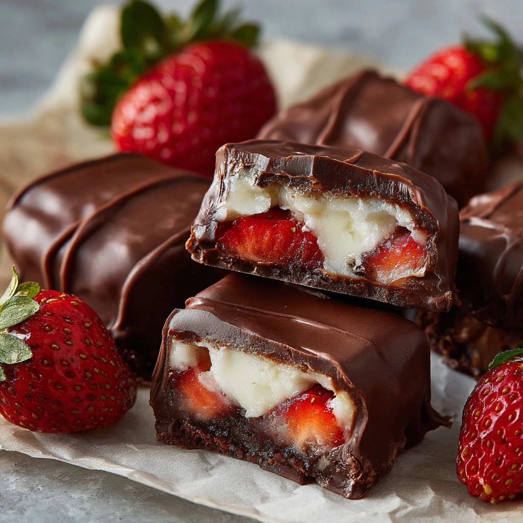 Chocolate-Covered Strawberry Yogurt Clusters Recipe - Recipe Image