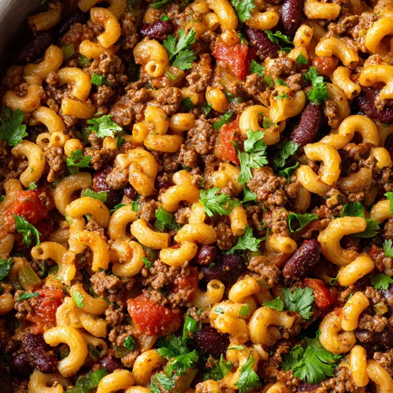One Pot Chili Mac and Cheese Recipe