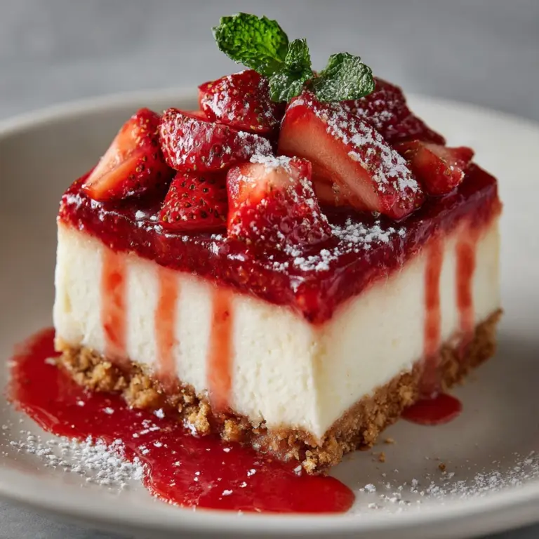 Irresistible Strawberry Shortcake Cheesecake Delight Recipe