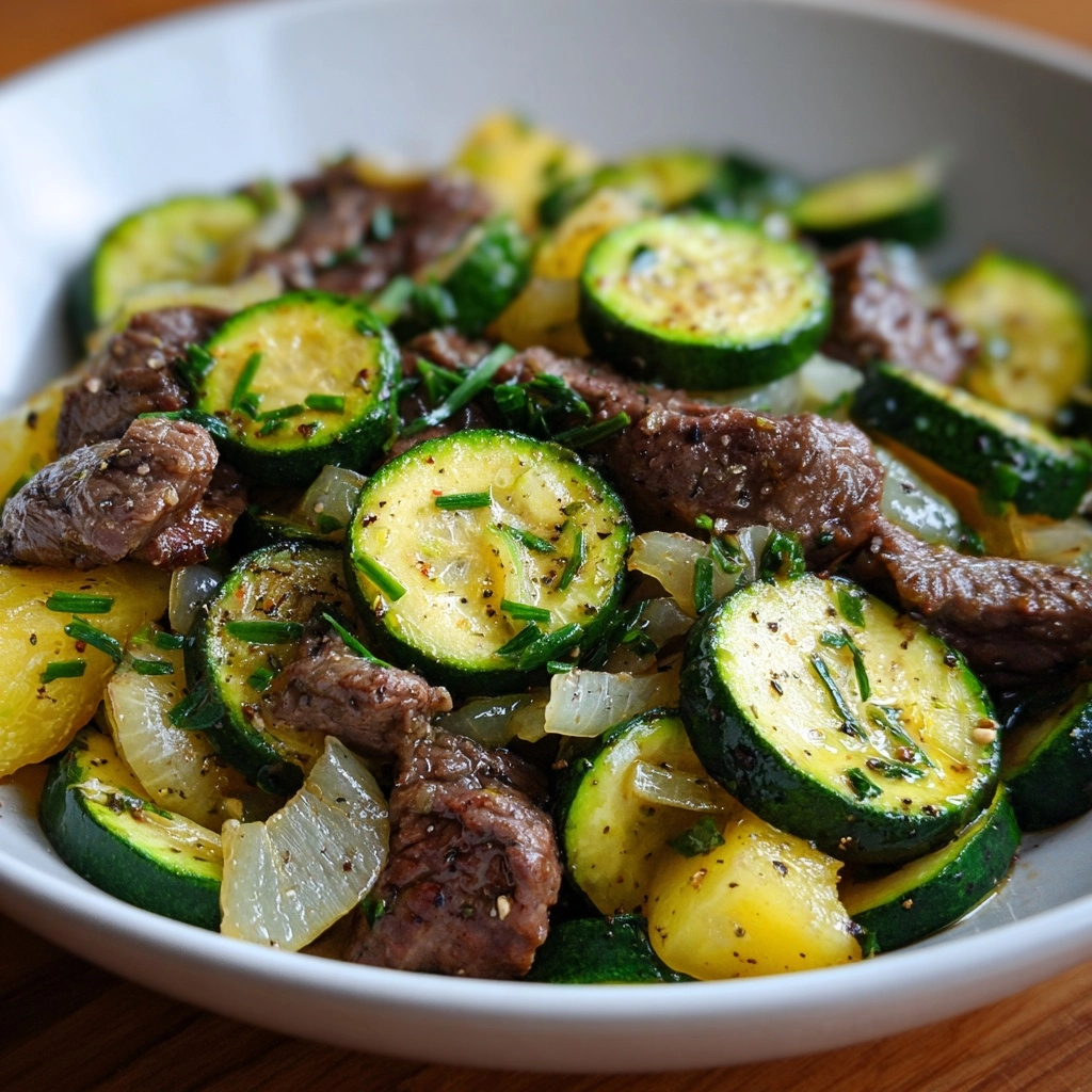 Beef & Zucchini Skillet Recipe - Recipe Image