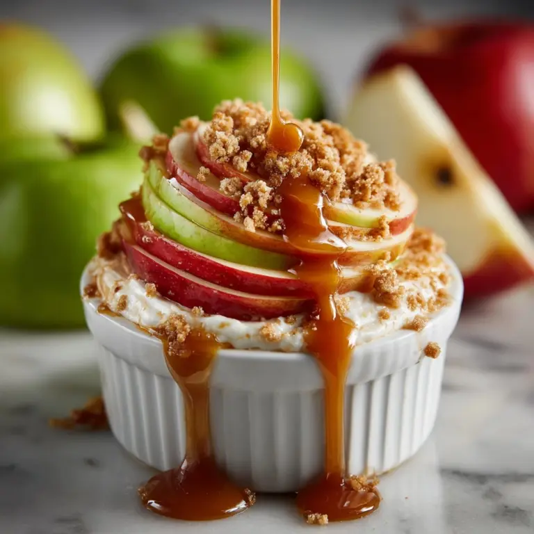 Cream Cheese Caramel Apple Dip with Toffee Bits Recipe