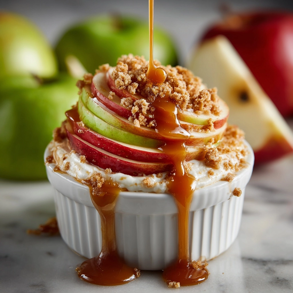 Cream Cheese Caramel Apple Dip with Toffee Bits Recipe - Recipe Image