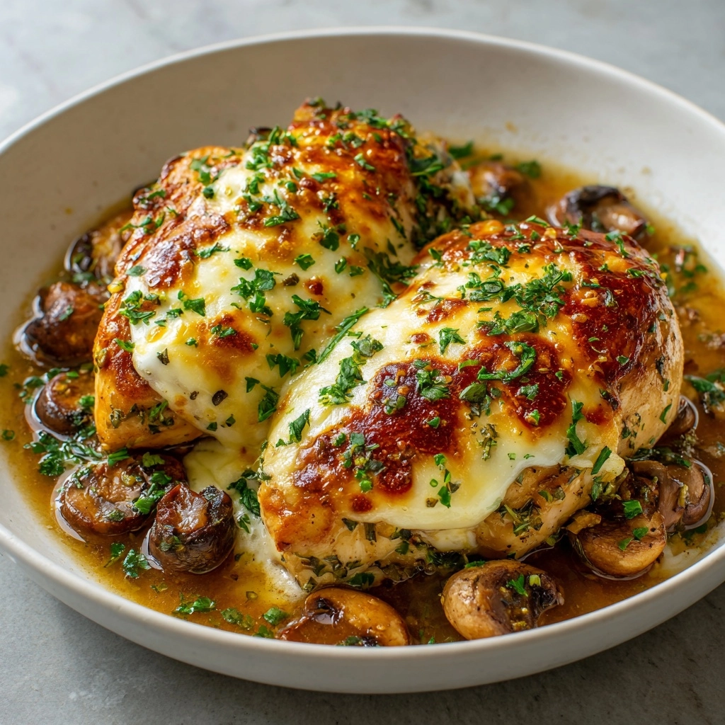 Healthy Mushroom Stuffed Chicken Breast Recipe - Recipe Image