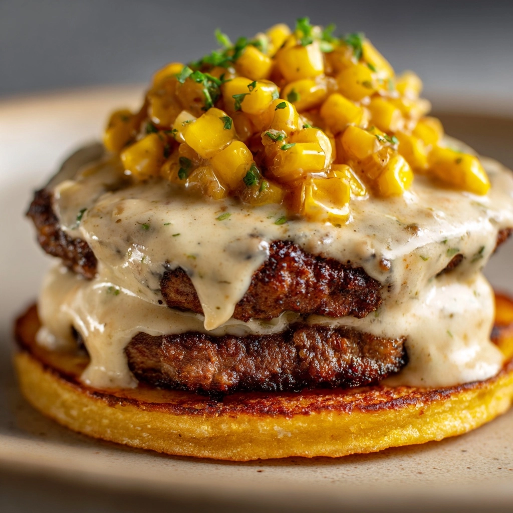 Street Corn Smash Burger Tacos Recipe - Recipe Image