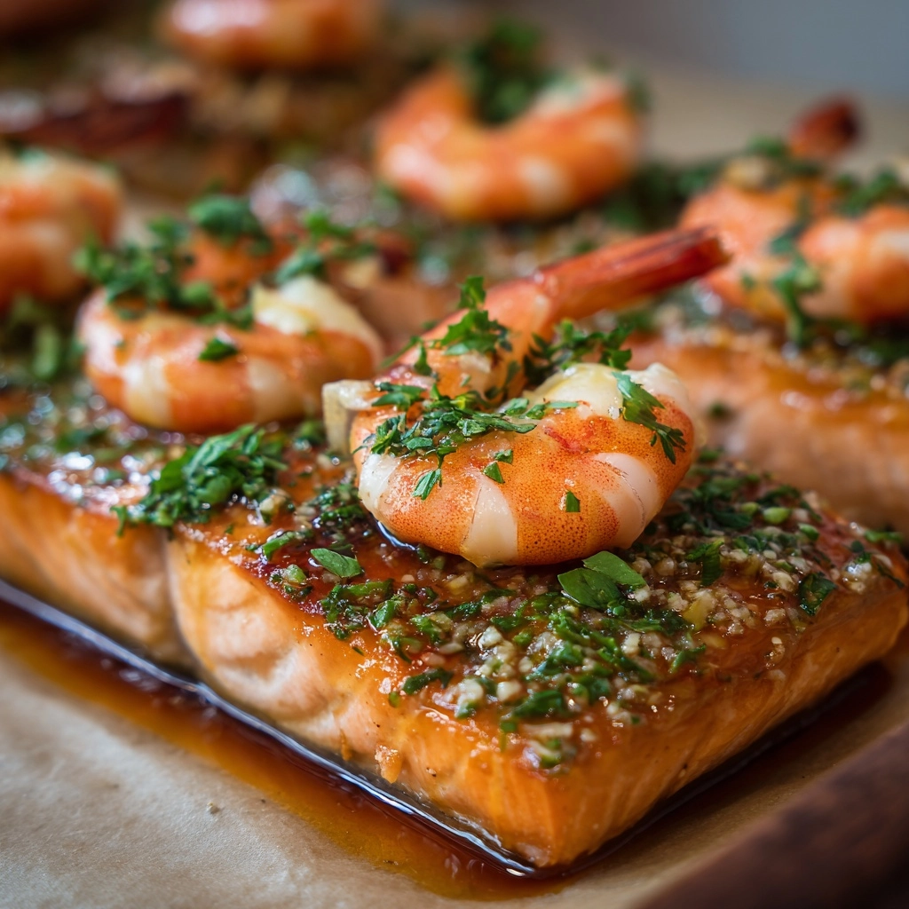 Crab and Shrimp Stuffed Salmon Recipe - Recipe Image