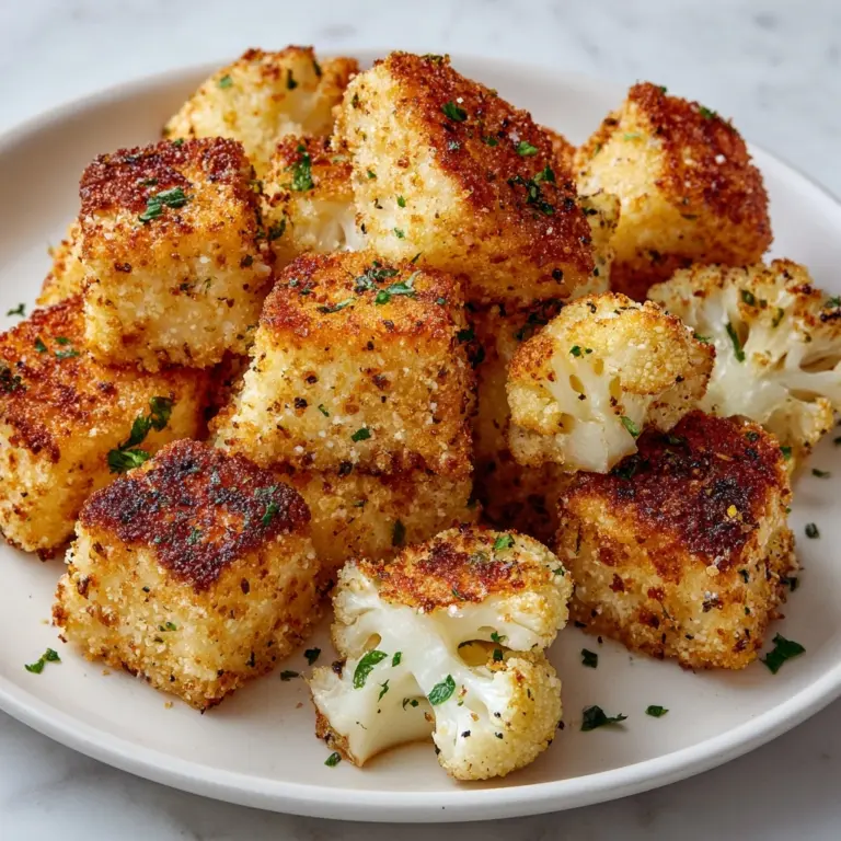 Roasted Garlic Cauliflower Tots Recipe