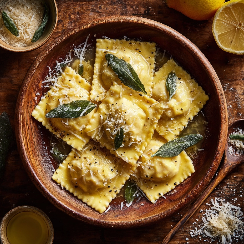Vegan Lemon Ricotta Ravioli: An Incredible Ultimate Recipe - Recipe Image