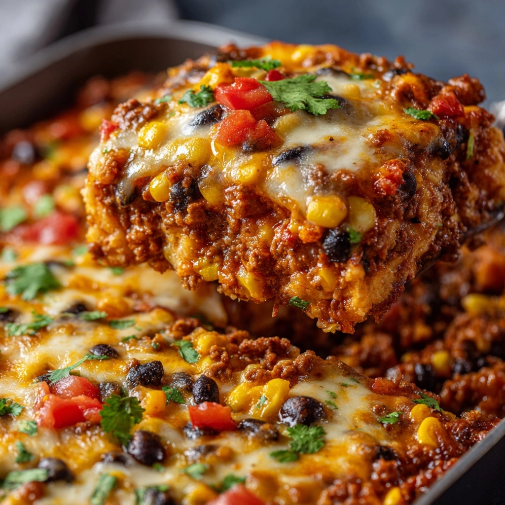 Southwestern Black Bean Casserole Recipe - Recipe Image