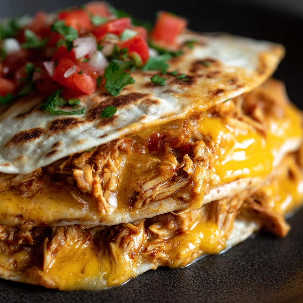 Slow Cooker Queso Chicken Tacos Recipe - Recipe Image