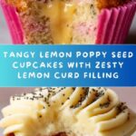 Lemon Poppy Seed Cupcakes with Lemon Curd Filling Recipe