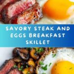 Steak and Eggs with Sautéed Mushrooms Recipe