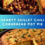 Skillet Chili Cornbread Pot Pie Recipe