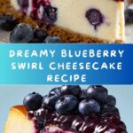 Blueberry Swirl Cheesecake with Silky Topping Recipe