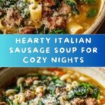 Italian Sausage Soup with Spinach and Pasta Recipe